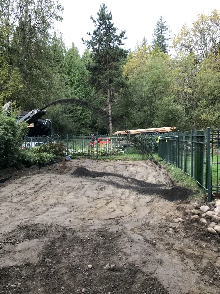 Ground cleared and graded
